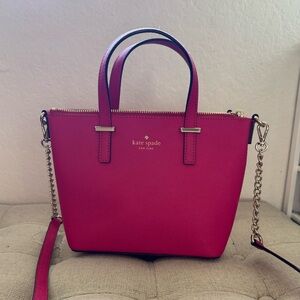 Kate Spade Pink Saffiano Crossbody Bag